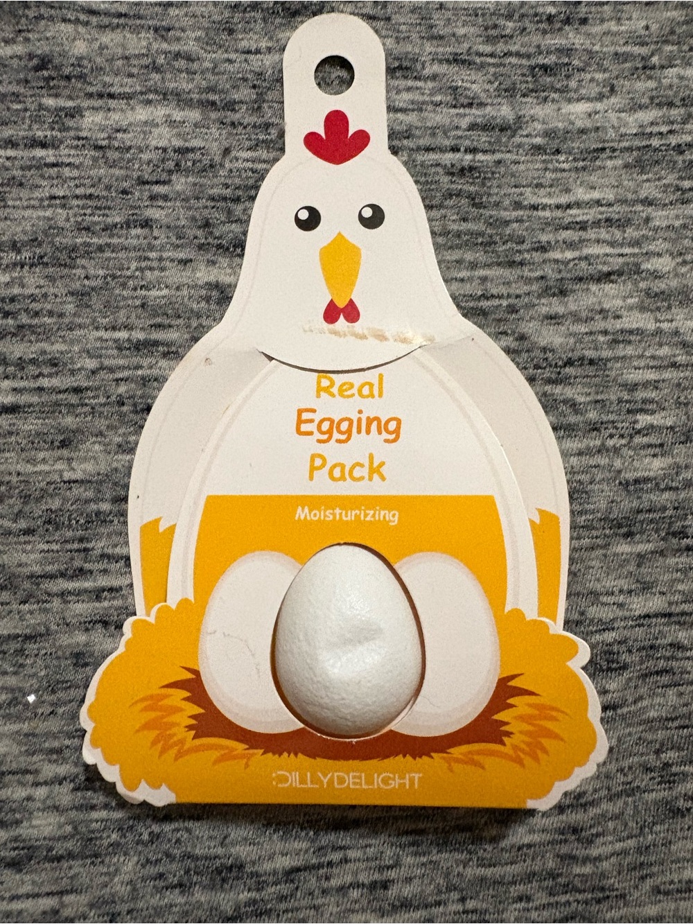 Real Egging Pack Moisturizing Face Mask - White & Yellow
